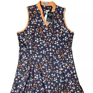 NEW Callaway Ladies Opti-Dri Blue Indigo Golf Dress UPF 50 - Large